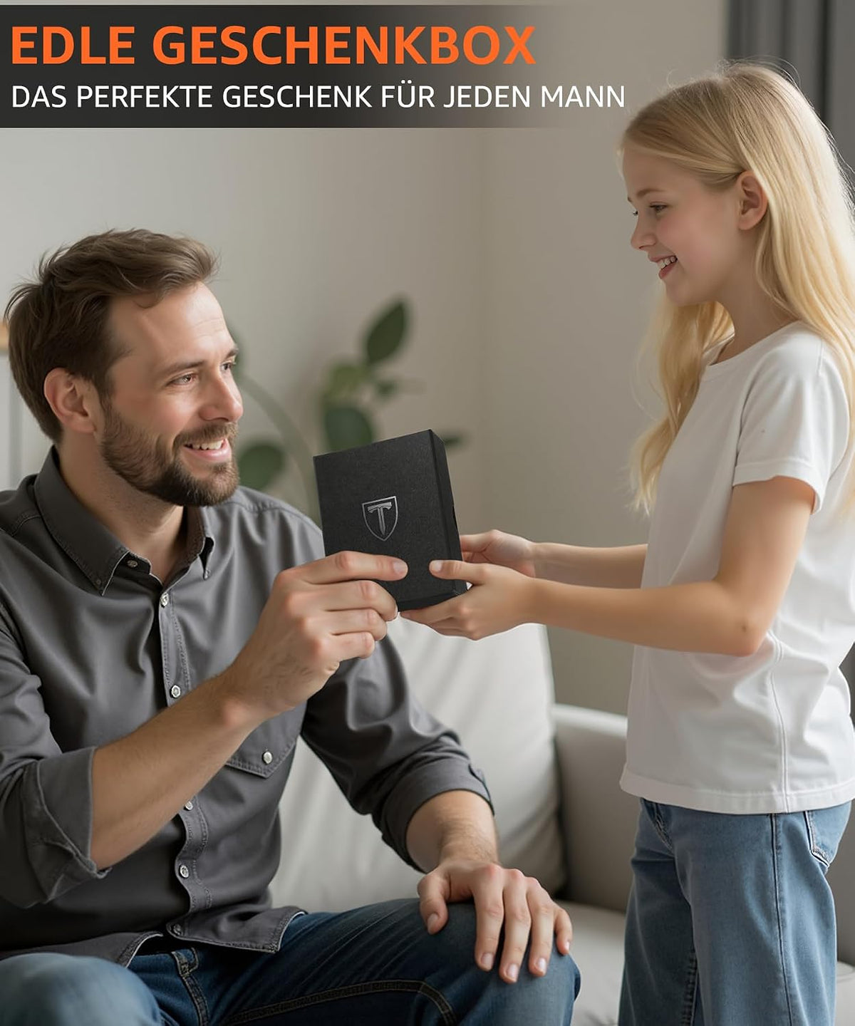 TEEHON Geldbörse Herren - Slim Wallet Mit Münzfach & RFID Portmonee Herren