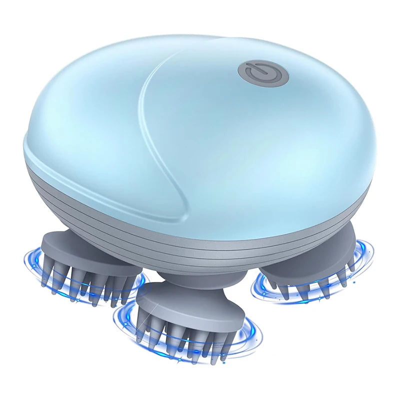 Electric Scalp Head Massager Kneading Vibrating Device Health Care Shoulder Neck Leg Arm Deep Tissue Massage Cat Pet Massager