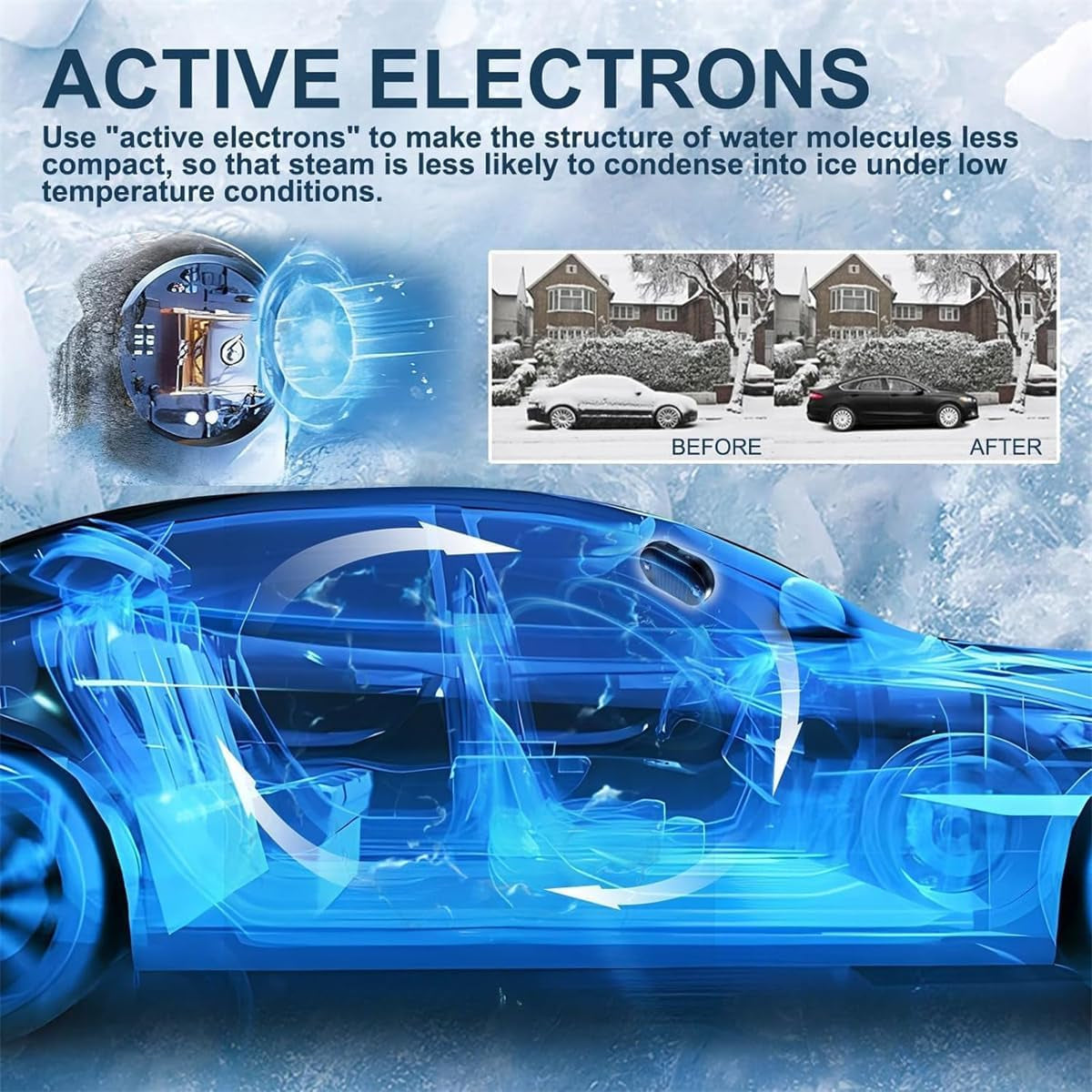 Electromagnetic Wave anti Freezing and Snow Removal Device,2025 New Antifreeze Snow Removal Device,Anti-Freeze Electromagnetic Car Snow Removal Device,Antifreeze Snow Removal Instrument (1 Pcs)