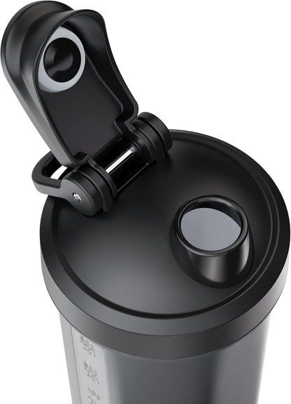 Protein Shaker Flasche, Titanus USB C Wiederaufladbare Elektrische Protein Shake Mixer, Shaker Cups Für Proteinshakes Und Mahlzeitenersatz Shakes, BPA Frei, 24Oz