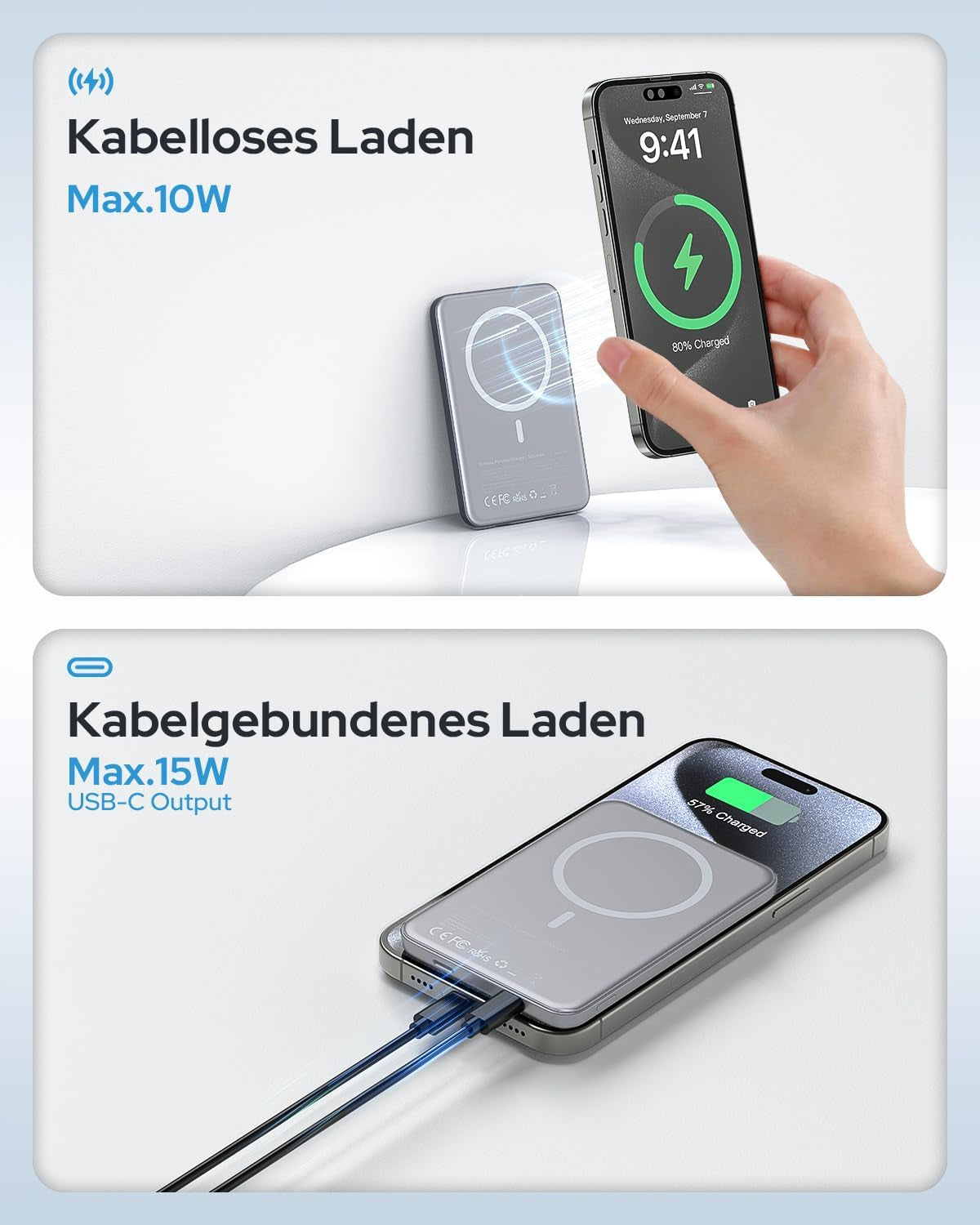 Powerbank Für Magsafe, Magnetische Power Bank Für Iphone 5000Mah