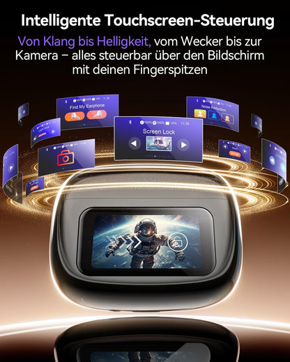 Bluetooth Kopfhörer, in Ear Kopfhörer Bluetooth 5.4 Mit Touchscreen Display