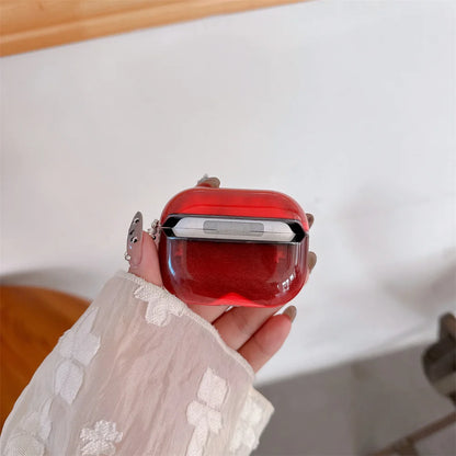 Luminous Quicksand Earphone Case for Airpods 2 3 4 Pro 2 3 Moving Sand Sparkles Headphone Cover Glow Dark Luxury Brilliant Shell
