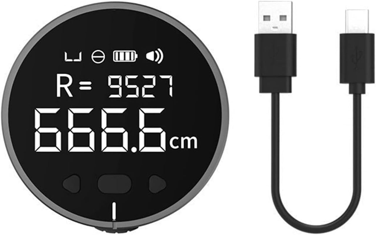 8-In-1 Elektronisches Lineal, Lcd-Display, Entfernungsmesser, Hochpräzises Hand-Längenmesswerkzeug Für Ebene Kurvenmessungen